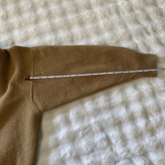 Burberrys Vintage Beige Women’s Size Medium 8-10 Lambs wool Sweater Brown Warm - Picture 15 of 16